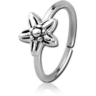 SURGICAL STEEL SEAMLESS RING - FLOWER