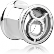 STAINLESS STEEL DOUBLE FLARED INTERNALLY THREADED TUNNEL -TAURUS PIERCING