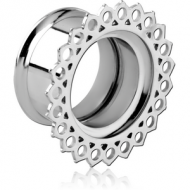 STAINLESS STEEL DOUBLE FLARED INTERNALLY THREADED TUNNEL PIERCING