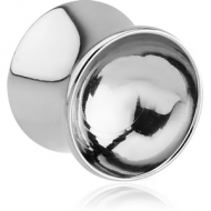 SURGICAL STEEL DOUBLE FLARED MIRROR PLUG PIERCING