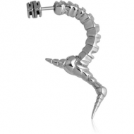 SURGICAL STEEL TWO-SIDED FAKE PIERCING - SPINE PIERCING