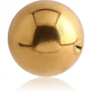 GOLD PVD COATED SURGICAL STEEL BALL FOR BALL CLOSURE RING PIERCING