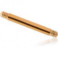 GOLD PVD COATED SURGICAL STEEL BARBELL PIN PIERCING