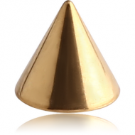 GOLD PVD COATED SURGICAL STEEL CONE PIERCING