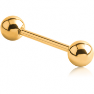 GOLD PVD COATED TITANIUM MICRO BARBELL