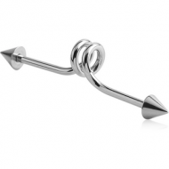 SURGICAL STEEL INDUSTRIAL LOOPS BARBELL PIERCING