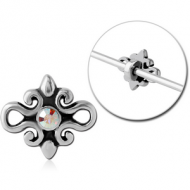 SURGICAL STEEL ADJUSTABLE SLIDING CHARM FOR INDUSTRIAL BARBELL