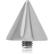 SURGICAL STEEL COUNTERSUNK CONE FOR INTERNALLY THREADED PIN PIERCING