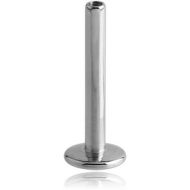 SURGICAL STEEL INTERNALLY THREADED LABRET PIN PIERCING