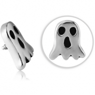 SURGICAL STEEL MICRO ATTACHMENT FOR 1.2MM INTERNALLY THREADED PINS - GHOST PIERCING