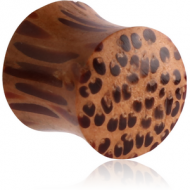 ORGANIC WOODEN COCONUT DOUBLE FLARED PLUG PIERCING