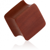 ORGANIC WOODEN PLUG -SAWO SQUARE DOUBLE FLARED