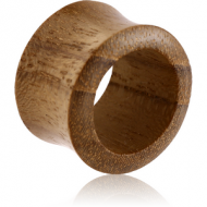 ORGANIC WOODEN TUNNEL TEAK DOUBLE FLARED PIERCING