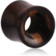 ORGANIC WOODEN TUNNEL TEAK DOUBLE FLARED IRON WOOD LAYERED PIERCING