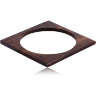 ORGANIC WOODEN BANGLE - BLACK -SONO