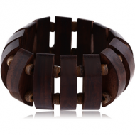 ORGANIC WOODEN BANGLE - BLACK -SONO
