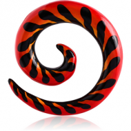 ORGANIC WOODEN SPIRAL HAND PAINTED