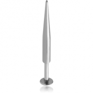 SURGICAL STEEL LABRET WITH LONG SPIKE