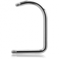 SURGICAL STEEL LIP HOOP PIN