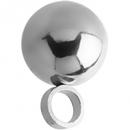 SURGICAL STEEL MICRO BALL WITH HORIZONTAL HOOP PIERCING