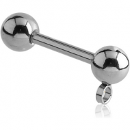 SURGICAL STEEL MICRO BARBELL WITH HORIZONTAL HOOP PIERCING