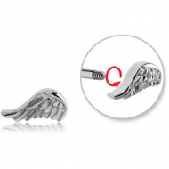 SURGICAL STEEL MICRO THREADED ATTACHMENT-WING PIERCING