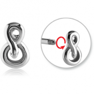 SURGICAL STEEL MICRO THREADED INFINITY AND SNAKE ATTACHMENT PIERCING