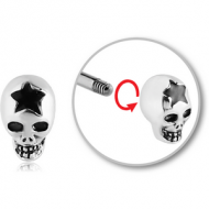 SURGICAL STEEL MICRO THREADED SKULL ATTACHMENT PIERCING
