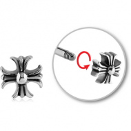 SURGICAL STEEL MICRO THREADED FLOWER ATTACHMENT