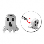 SURGICAL STEEL MICRO ATTACHMENT FOR 1.2MM THREADED PINS - GHOST PIERCING