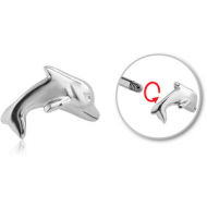 SURGICAL STEEL MICRO THREADED DOLPHIN ATTACHMENT PIERCING