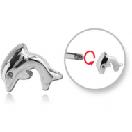 SURGICAL STEEL MICRO THREADED DOLPHIN ATTACHMENT