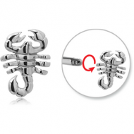 SURGICAL STEEL MICRO THREADED SCORPION ATTACHMENT PIERCING