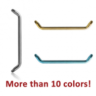 TITANIUM 45 DEGREE OPEN STAPLE MICRO BARBELL PIN
