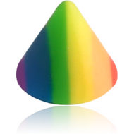 UV ACRYLIC RAINBOW CONE PIERCING