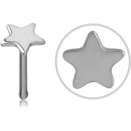 SURGICAL STEEL STAR NOSE BONE PIERCING