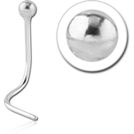 STERLING SILVER 925 CURVED NOSE STUD PIERCING
