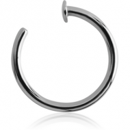 SURGICAL STEEL OPEN NOSE RING