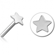 SURGICAL STEEL THREADLESS ATTACHMENT - STAR PIERCING