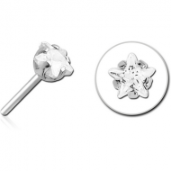 SURGICAL STEEL JEWELLED THREADLESS ATTACHMENT - STAR PIERCING