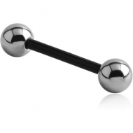PTFE BARBELL WITH SURGICAL STEEL BALLS PIERCING