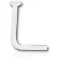 QUARTZ L BEND NOSE RETAINER PIERCING