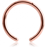 ROSE GOLD PVD COATED SURGICAL STEEL BALL CLOSURE RING PIN PIERCING