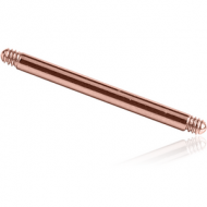 ROSE GOLD PVD COATED SURGICAL STEEL BARBELL PIN PIERCING
