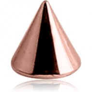 ROSE GOLD PVD COATED SURGICAL STEEL CONE PIERCING