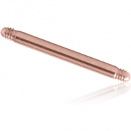 ROSE GOLD PVD COATED SURGICAL STEEL MICRO BARBELL PIN PIERCING