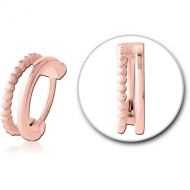 ROSE GOLD PVD COATED SURGICAL STEEL MULTI PURPOSE CLICKER PIERCING