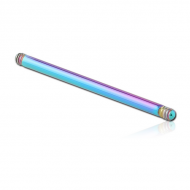 RAINBOW PVD COATED SURGICAL STEEL MICRO BARBELL PIN PIERCING