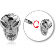 SURGICAL STEEL ATTACHMENT FOR 1.6 MM THREADED PIN - SKULL PIERCING