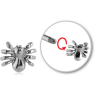 SURGICAL STEEL ATTACHMENT FOR 1.6 MM THREADED PIN - SPIDER PIERCING